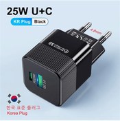 Resim Uslıon 2 Port Pd 25w Mini Usb C Hızlı Şarj İçin İphone Uyumlu 15 Pro Max Xiaomi Black Kr 1 Adeat 