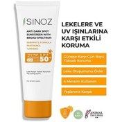 Resim Sinoz Koyu Leke Karşıtı SPF 50+ Yüz Güneş Kremi 50 ML 