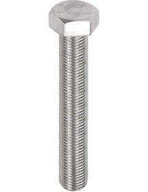 Resim Çelik Cıvata 12x40 Dın933 Beyaz 5 Adet 8.8 Altıköşe 