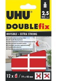 Resim Uhu Doublefix Çift Taraflı Şeffaf Güçlü Montaj Bandı19x40 MM 45515 
