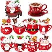 Resim Noel Elmas Boyama Sanat Bardak Altlığı Standlı Kardan Adam Noel Baba Elmas Mozaik Sanat Bardak Altlığı DIY El Sanatları Ahşap Malzeme Ev Dekorasyonu Noel Partisi Süsleri Yetişkin Masa Süsleri için Uygun 