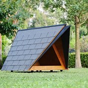 Resim Mandu Ahşap Köpek Kulübesi 