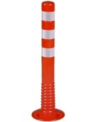 Resim MFK Plastik Trafik Delinatör 75 Cm Plastik Kırmızı Otopark / Yol Duba Ucuz Koni 75 Cm (505*355*805) 