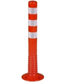 Resim MFK Plastik Trafik Delinatör 75 Cm Plastik Kırmızı Otopark / Yol Duba Ucuz Koni 75 Cm (505*355*805) 