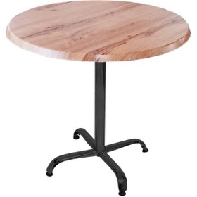 Resim Bey Mobilya 532009821 Indigo Werzalit Yuvarlak Mutfak Masası 90 CM Çap Esb - Siyah 