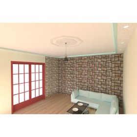 Resim MOTİFPİYER Lamba Tavan Göbeği-Sekizgen-07-86cm-Dış Çitalı 