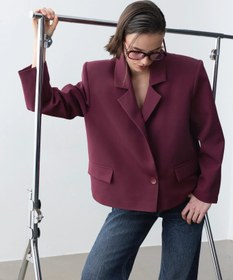 Resim Monica Blazer Ceket -Bordo - BORDO / 1 