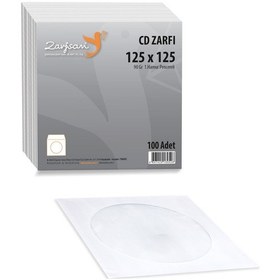 Resim Cd Zarfı Pencereli 12.5x12.5 Cm 90 Gr 1.hamur 100 Adet 