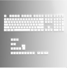 Resim 130 Keys Pudding Keycaps Klavye Tuş İki Renki Kalıplama Keycaps 15 