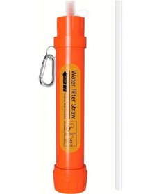 Resim Willowhaven 1 Adet Portatif Mini Su Filtresi Kamışı Turuncu Abs Su Arıtıcı Outdoor Kampçılık Seyahat Acil 