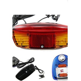 Resim Bisiklet Sinyal+Arka Stop+ Fren Lamba Seti Pilli 