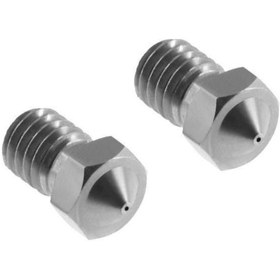 Resim Labshop41 3D Printer / Yazıcı Extruder V5 V6 Nozzle M6 Diş Çelik - 0,5Mm (1 