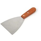 Resim Kitchen Design Lab Paslanmaz Çelik Ahşap Saplı Üçgen Hamur ve Pasta Kesici Spatula 