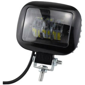 Resim Dikdörtgen Off Road Spot Sis Lambası 3 Led Siyah Çerçeveli 