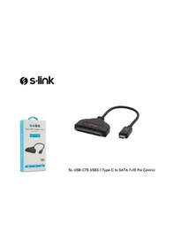 Resim S-Link Sl-Usb-C76 Usb3.1 Type-C To Sata 7+15 Pin Çevirici 