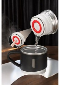 Resim Şık Ve Dayanıklı 3 Bardaklı Termos Seti Uzun Süre Isı Koruma Özellikli Diğer 