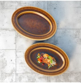 Resim Güral Porselen Valeron 2 Adet 21 Cm Kayık Tabak Reaktif Saura Vr 137 Diğer 