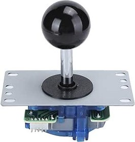 Resim oyunları için joystick, metal + ABS dövüş makinesi, üç boyutlu oyun konsolu joystick aksesuarı Gamepad, yüksek hassasiyetli gecikmeden (siyah) 