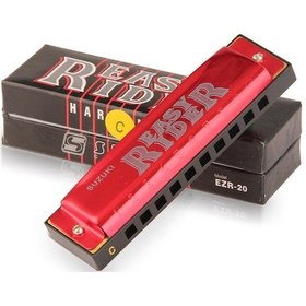 Resim Suzuki Ezr-20 Easy Rider Harmonika 10 Delikli C Majör Mızıka 