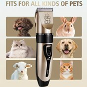 Resim Sessiz, Profesyonel Kablosuz Makas Pet Bakımı İçin - USB Şarj Edilebilir Trimmer Köpekler ve Kediler İçin, Tüm Boyutlar ve Saç Uzunlukları ile Uyumlu - 18650 Lityum Pil ile Çalışır 