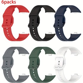 Resim 6 Adet Redmi Watch 5/4, Xiaomi Band 8/9 Pro Uyumlu Yedek Kayış - Hızlı Çıkartmalı Toka, Ayarlanabilir Bant, Kırmızı/Siyah/Mavi/Yeşil/Beyaz - Spor Salonu, Günlük Kullanım, Resmi Giyim için Uygun Akıllı Saat Kayışları, Fitness Takipçisi Kayışları, Şık ve Rahat Kayışlar, Fitness Tutkunlarına Özel Aksesuar 