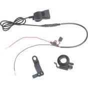 Resim Spibicyy Usb-A+Type-C 12V-24V Voltmetreli Moto Şarj Cihazı, Telefonlar, Tabletler ve Gps Için Hızlı Şarj, Gidona/aynaya Monte (Yurt Dışından) 