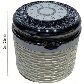 Resim Chuangyinshop White Dwarf Taşınabilir Led Aydınlatmalı Oto Kül Tablası Çıkarılabilir Kapaklı Yüksek Kalite Plastik 