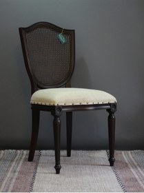 Resim Retro Sandalye - Klasik Yemek Sandalyesi - Ahşap Sandalye Ceviz 