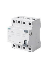 Resim Siemens 5SV5344-6 40A 30Ma 400V 4 Pol 3 Faz+Nötr Kaçak Akım Rölesi 