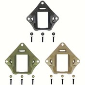 Resim Gece ve Açık Hava Ekipmanları İçin Uygun Hızlı Kask Montaj Kapağı - Dayanıklı Metal Adaptör, Çok Fonksiyonlu Aksesuar 