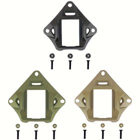 Resim Gece ve Açık Hava Ekipmanları İçin Uygun Hızlı Kask Montaj Kapağı - Dayanıklı Metal Adaptör, Çok Fonksiyonlu Aksesuar 