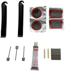 Resim Bisiklet Lastik Tamir Yama Seti Levyeli Zımpralı Solisyonlu İğneli Set 