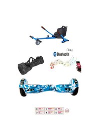 Resim Elektrikli Kaykay Scooter Akıllı Denge Hoverboard + Hoverkart + Çanta Full Ledli Extrem Paket D03 
