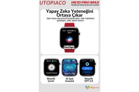 Resim Watch 10 Series Hk 10 Pro Max Akıllı Saat Amoled Gsensor Yapay Zeka Destekli Kulaklık Eşleştirme Çağrı Yanıtlama Dil Çeviri Desteği Galeri Kitap Okuma Oyun Oynama Tüm Telefon Modelleriyle Uyumlu 