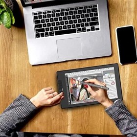 Resim Mabeyn Veikk VK640 ve VK1200 Grafik Tabletler Için 8192L Pilsiz KALEM-P05 