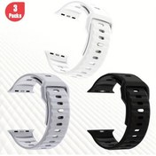 Resim Gaojunshop01 İwatch Ultra 49mm 45mm 44mm 46mm 42mm Spor Bant 3lü Set Su Geçirmez Esnek Nefes Alabilir 