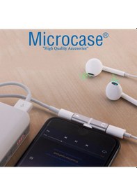 Resim Microcase Apple Uyumlu iPhone Lightning 2In1 Şarj ve Kulaklık Çevirici Ikd101 