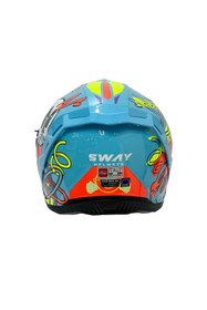 Resim Sway Xbyc 867 Gamer Full Face Güneş Gözlüklü Kapalı Motosiklet Kaskı XL Beden 