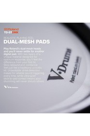 Resim Hepta Collection Roland TD-07DMK elektronik V davul seti – efsanevi iki katmanlı file baş kiti, olağanüstü ifade gücü 