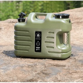 Resim Shufa Açık Su Konteyneri Piknik Kamp Içme Kova Depolama Taşıyıcı Yeşil 18L 