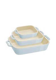 Resim Staub Seramik Fırın Kabı Seti 3'lü Mavi Diğer 