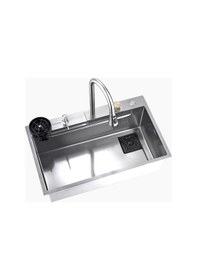 Resim Krome Teknolojik Akıllı Eviye Seti Kombine Basic Saten Krm1010-Br 
