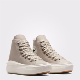 Resim Converse Chuck Taylor All Star Move Platform Unisex Bej Sneaker Düz A08307c Bej 