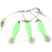 Resim Gece Balıkçılığınızı Bu 1 Set Luminous Squid Hook ile Aydınlatın! 