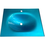 Resim Cam Lavabo 15 MM 100 x 56 CM M.Turkuaz 