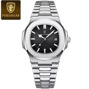 Resim GMRK Store Poedagar Lüks Şık Moda Paslanmaz Çelik Orijinal Erkek Old Money Saat, Eşref Rüya Saat, Tek Siyah 