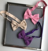 Resim cici bandana Kız Bebek Çocuk Keten Fiyonklu Bandana Set 3 Lü 