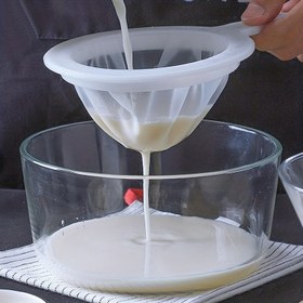 Resim 1 adet, İnce Gözenekli Süzgeçler - 100 Gözenekli Mutfak Gerekliliği - Pişirme, Çay, Soya Sütü için Dayanıklı Gıda & Meyve Suyu Filtresi - Kolay Temizlenebilir, Daire Mutfakları için Çok Yönlü Araçlar, Süzgeçler 