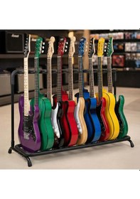 Resim Lastvoice Gtr-09 Çoklu 9'lu (Dokuzlu) Gitar Standı Sehpası 