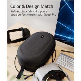 Resim SYNTECH Large Sert Taşıma Çantası Meta Quest 3s/3/Oculus 2/Pico 4 Uyumlu SİYAH M42-BL 